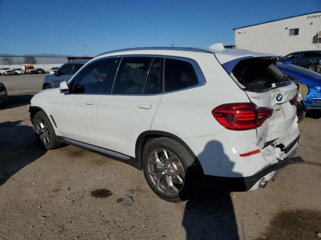 5UXTS1C04M9D79371 - 2021 BMW X3 XDRIVE30E WHITE photo 2