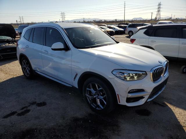 5UXTS1C04M9D79371 - 2021 BMW X3 XDRIVE30E WHITE photo 4