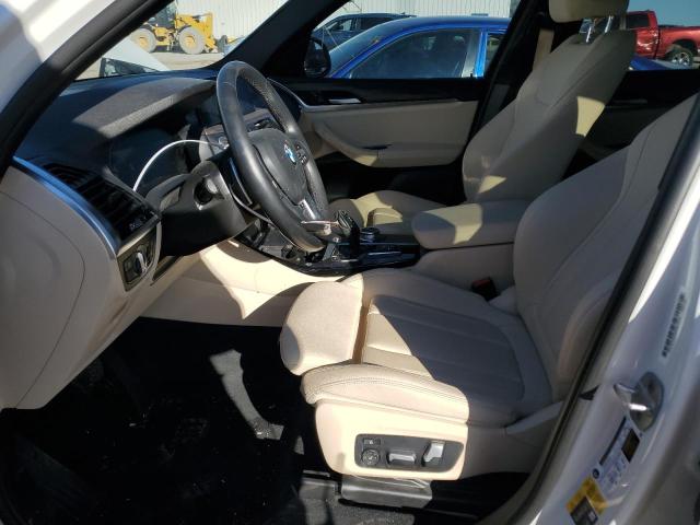 5UXTS1C04M9D79371 - 2021 BMW X3 XDRIVE30E WHITE photo 7