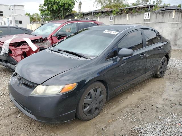 1HGFA16597L091845 - 2007 HONDA CIVIC LX BLACK photo 1