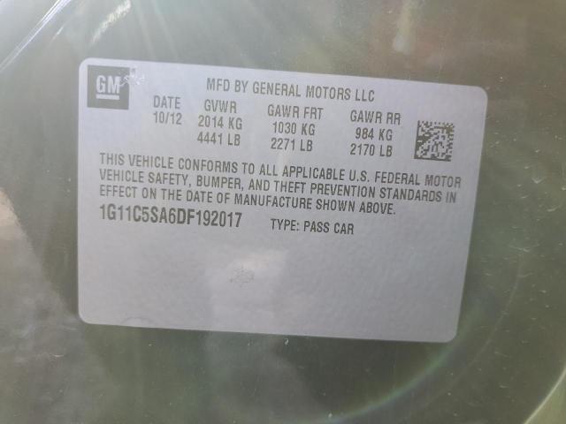 1G11C5SA6DF192017 - 2013 CHEVROLET MALIBU 1LT GRAY photo 12