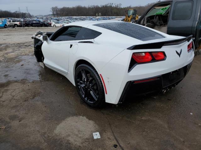 1G1YB2D72K5102754 - 2019 CHEVROLET CORVETTE STINGRAY 1LT WHITE photo 2