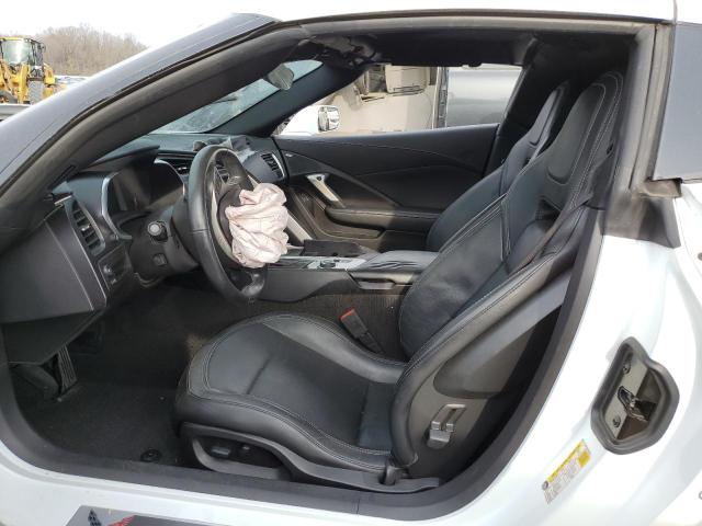 1G1YB2D72K5102754 - 2019 CHEVROLET CORVETTE STINGRAY 1LT WHITE photo 7