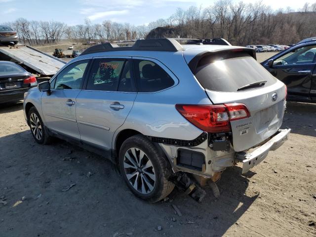 4S4BSAJCXF3362891 - 2015 SUBARU OUTBACK 2.5I LIMITED GRAY photo 2