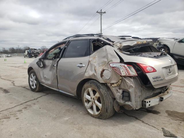 JN8AZ18W29W147668 - 2009 NISSAN MURANO S GOLD photo 2