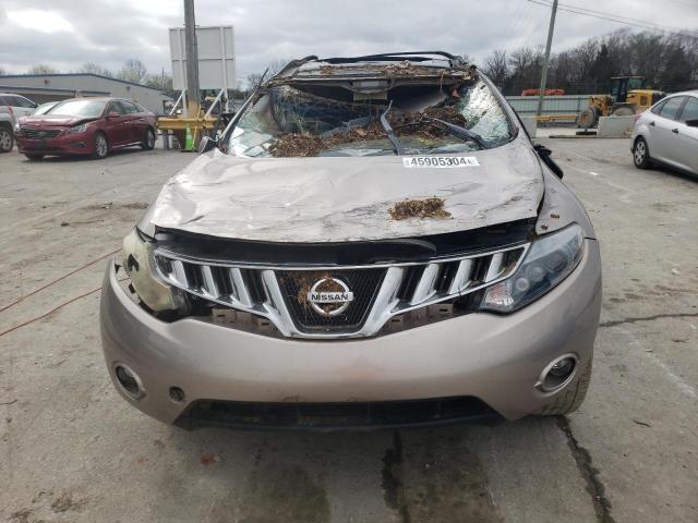 JN8AZ18W29W147668 - 2009 NISSAN MURANO S GOLD photo 5