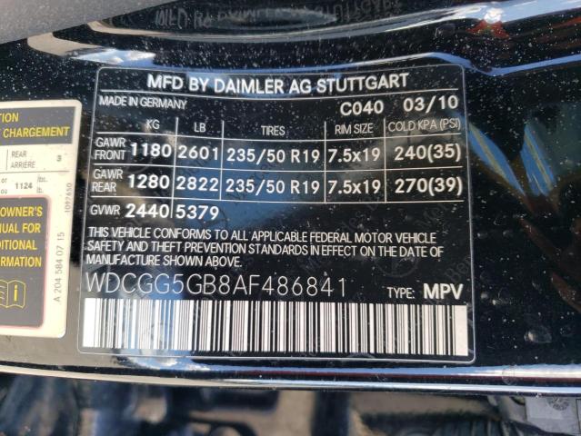 WDCGG5GB8AF486841 - 2010 MERCEDES-BENZ GLK 350 BLACK photo 13