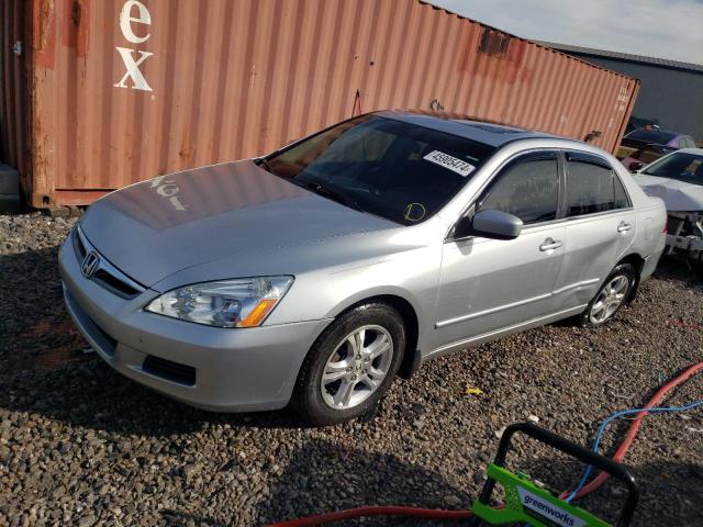 1HGCM56777A200222 - 2007 HONDA ACCORD EX SILVER photo 1