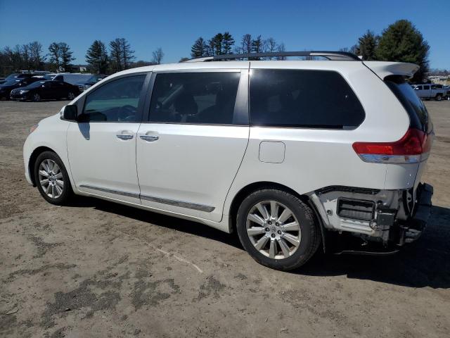 5TDYK3DC7ES437744 - 2014 TOYOTA SIENNA XLE WHITE photo 2