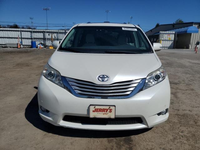 5TDYK3DC7ES437744 - 2014 TOYOTA SIENNA XLE WHITE photo 5