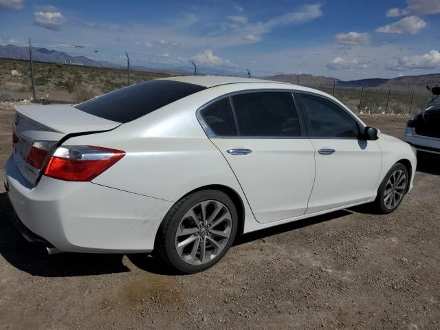 1HGCR2F58EA297233 - 2014 HONDA ACCORD SPORT WHITE photo 3