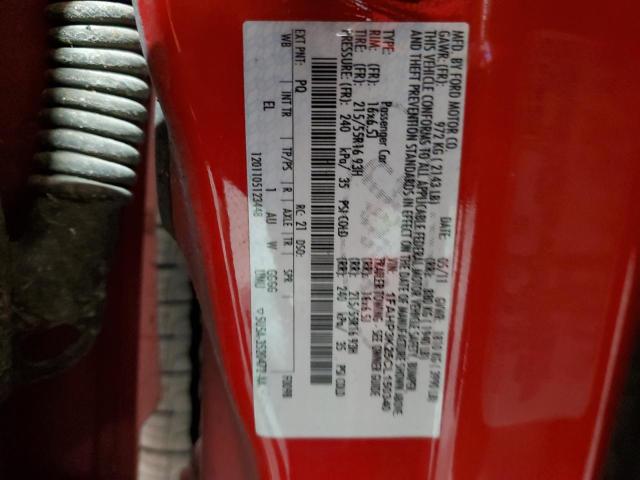 1FAHP3K25CL150340 - 2012 FORD FOCUS SE RED photo 12