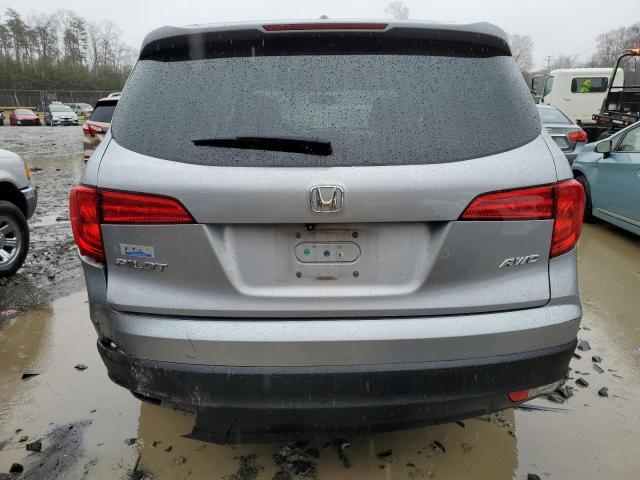 5FNYF6H5XGB069388 - 2016 HONDA PILOT EXL SILVER photo 6