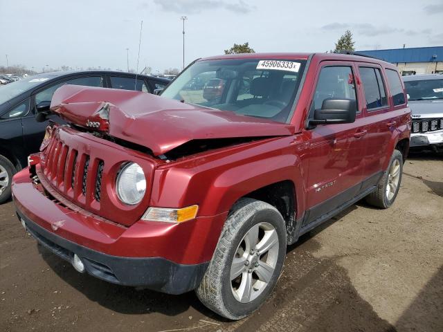 1C4NJRFB6ED817375 - 2014 JEEP PATRIOT LATITUDE RED photo 1