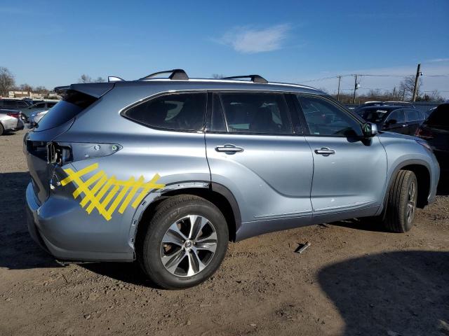 5TDGZRBH0MS158966 - 2021 TOYOTA HIGHLANDER XLE 蓝色 照片 3