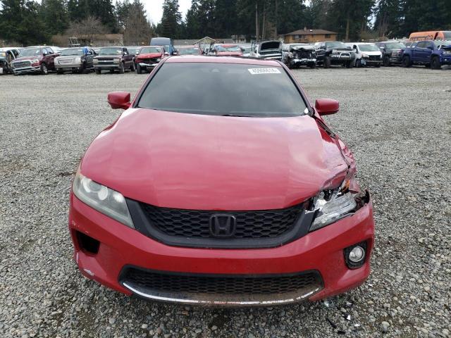 1HGCT1B84DA003076 - 2013 HONDA ACCORD EXL RED photo 5