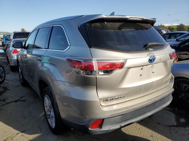 5TDDCRFH4ES006219 - 2014 TOYOTA HIGHLANDER HYBRID LIMITED GOLD photo 2