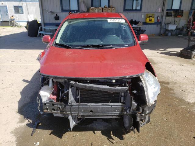 3N1CN7APXDL894684 - 2013 NISSAN VERSA S RED photo 5