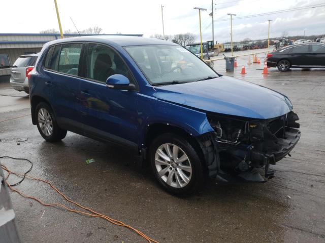 WVGAV7AX1AW002053 - 2010 VOLKSWAGEN TIGUAN S BLUE photo 4