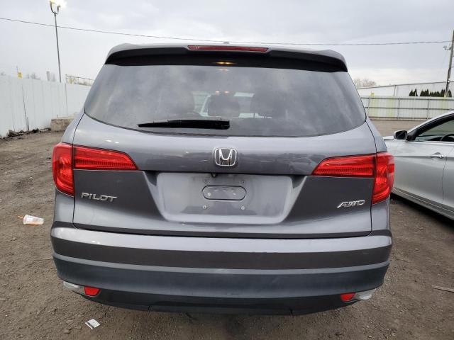 5FNYF6H62GB075341 - 2016 HONDA PILOT EXL GRAY photo 6