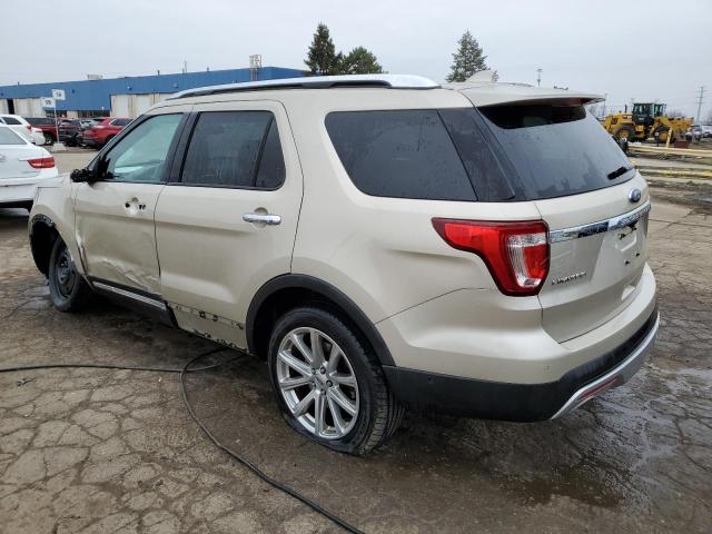 1FM5K8F8XHGD52836 - 2017 FORD EXPLORER LIMITED GOLD photo 2