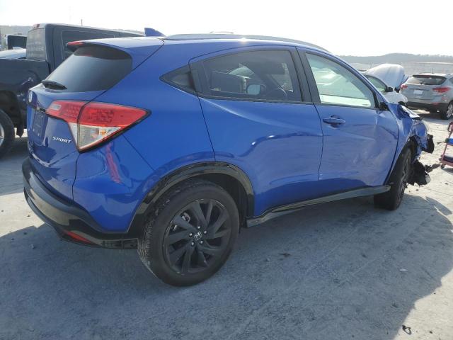 3CZRU5H16NM712940 - 2022 HONDA HR-V SPORT BLUE photo 3