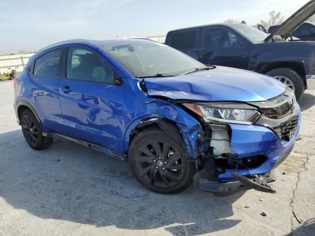 3CZRU5H16NM712940 - 2022 HONDA HR-V SPORT BLUE photo 4