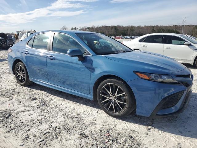 4T1G11AK4PU188523 - 2023 TOYOTA CAMRY SE NIGHT SHADE BLUE photo 4