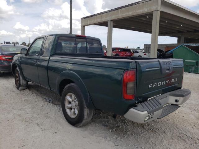 1N6DD26S11C351135 - 2001 NISSAN FRONTIER KING CAB XE GREEN photo 2