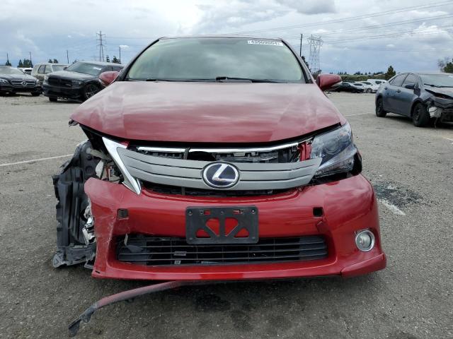 JTHBB1BA5A2002247 - 2010 LEXUS HS 250H RED photo 5