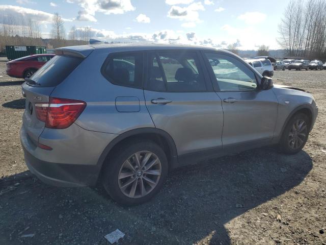 5UXWX9C55D0A25503 - 2013 BMW X3 XDRIVE28I SILVER photo 3