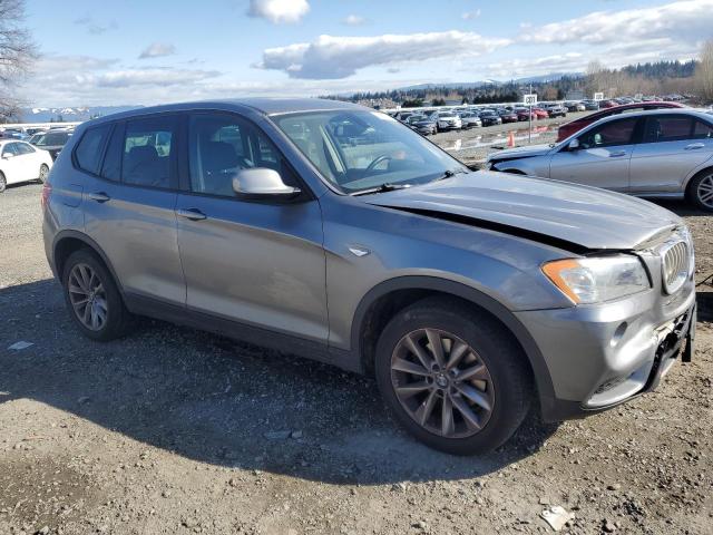 5UXWX9C55D0A25503 - 2013 BMW X3 XDRIVE28I SILVER photo 4