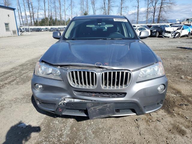 5UXWX9C55D0A25503 - 2013 BMW X3 XDRIVE28I SILVER photo 5