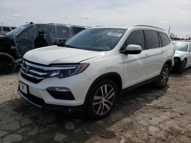 5FNYF6H90HB069596 - 2017 HONDA PILOT TOURING WHITE photo 1