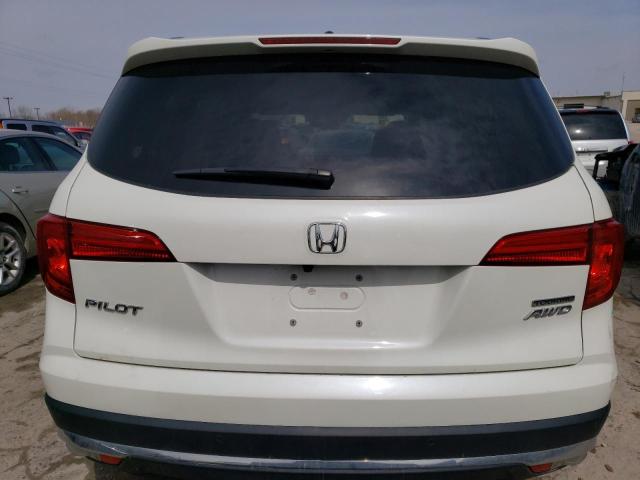 5FNYF6H90HB069596 - 2017 HONDA PILOT TOURING WHITE photo 6