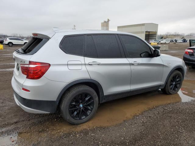 5UXWX9C51E0D32118 - 2014 BMW X3 XDRIVE28I SILVER photo 3