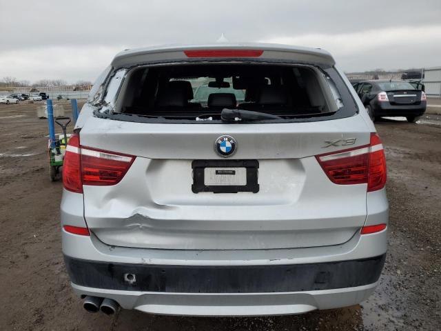 5UXWX9C51E0D32118 - 2014 BMW X3 XDRIVE28I SILVER photo 6