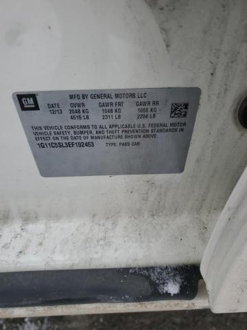 1G11C5SL3EF192463 - 2014 CHEVROLET MALIBU 1LT CREAM photo 12