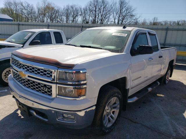 1GCVKSEC9EZ283600 - 2014 CHEVROLET 1500 EXTEN K1500 LTZ WHITE photo 1