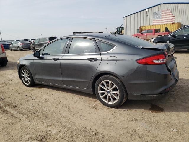 3FA6P0H76HR221160 - 2017 FORD FUSION SE GRAY photo 2