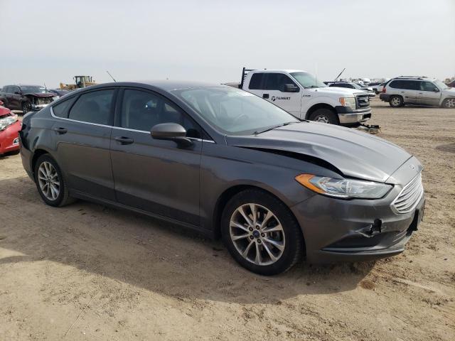 3FA6P0H76HR221160 - 2017 FORD FUSION SE GRAY photo 4