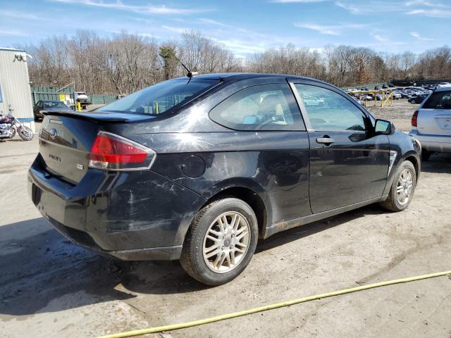 1FAHP33N28W237546 - 2008 FORD FOCUS SE BLACK photo 3