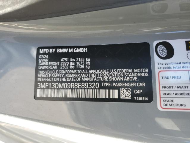 3MF13DM09R8E89320 - 2024 BMW M2 GRAY photo 12