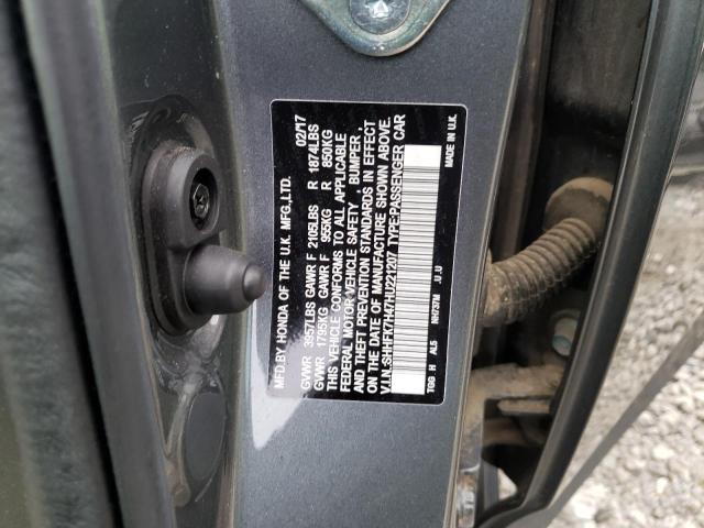 SHHFK7H47HU221207 - 2017 HONDA CIVIC SPORT 灰色 照片 13