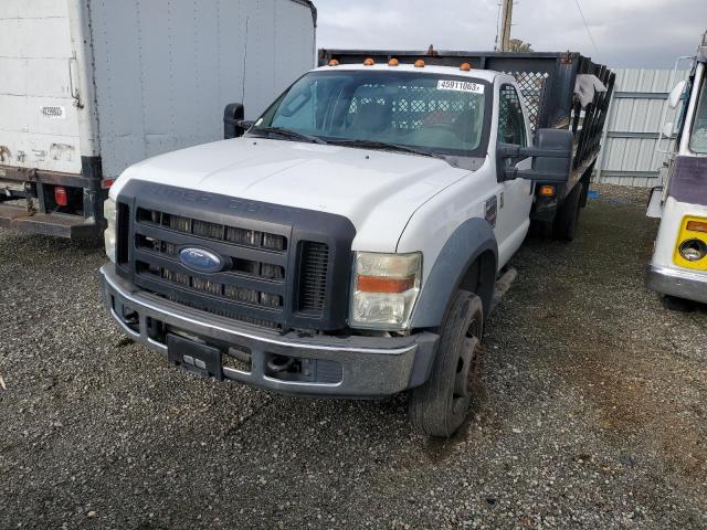 1FDAF56R58EA44012 - 2008 FORD F550 SUPER DUTY WHITE photo 1