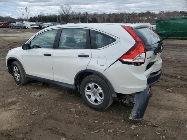 5J6RM3H35EL026721 - 2014 HONDA CR-V LX WHITE photo 2