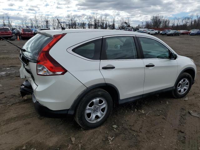 5J6RM3H35EL026721 - 2014 HONDA CR-V LX WHITE photo 3