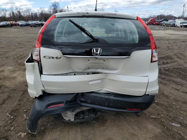 5J6RM3H35EL026721 - 2014 HONDA CR-V LX WHITE photo 6