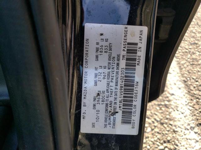 JM1BL1VG9B1402303 - 2011 MAZDA 3 I BLACK photo 12