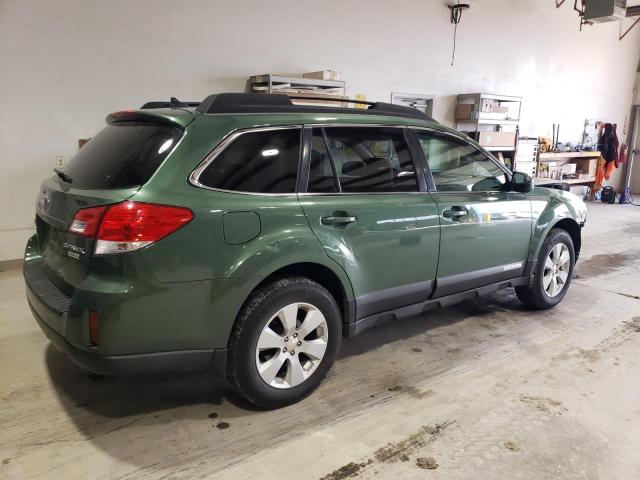 4S4BRBKC8B3341824 - 2011 SUBARU OUTBACK 2.5I LIMITED GREEN photo 3